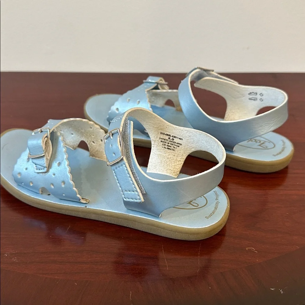 FootMates Light Blue Girls' Sandals sz 2